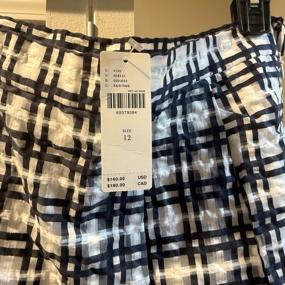 Black and White A-Line Maxi Skirt for Work - Picture 2 of 4